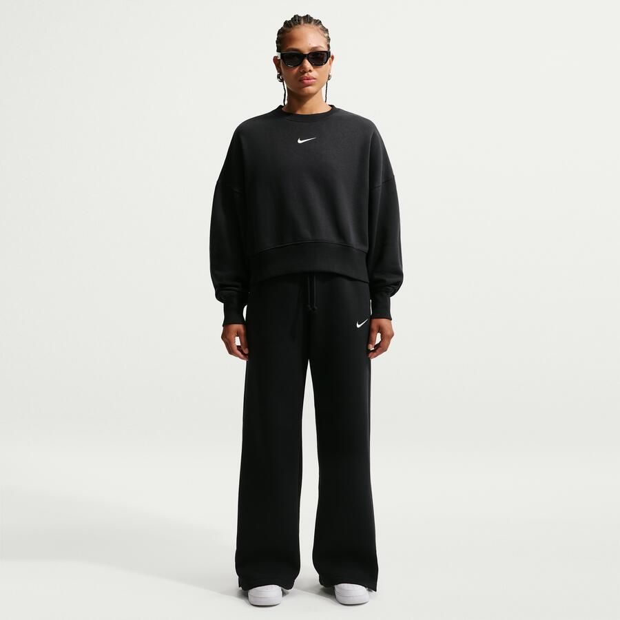 Nike Phoenix Fleece extra oversized sweatshirt met ronde hals voor dames Zwart - Foto 6