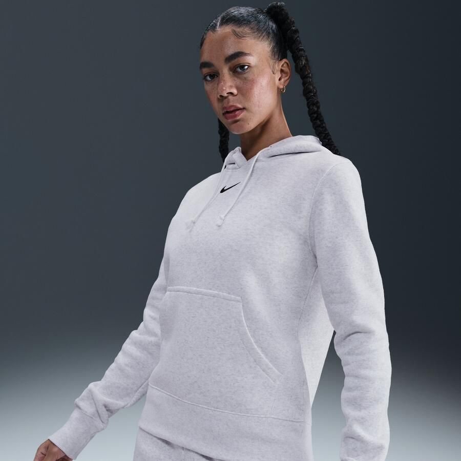 Nike Phoenix Fleece hoodie voor dames Bruin - Foto 4