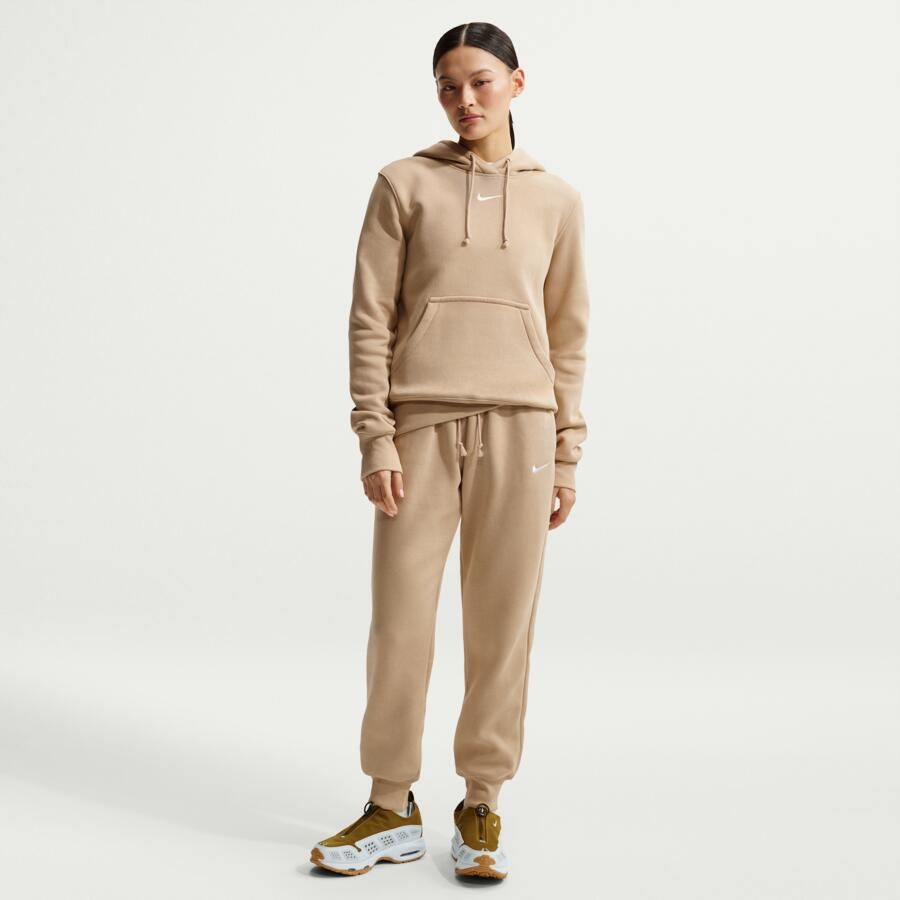 Nike Phoenix Fleece hoodie voor dames Bruin - Foto 3