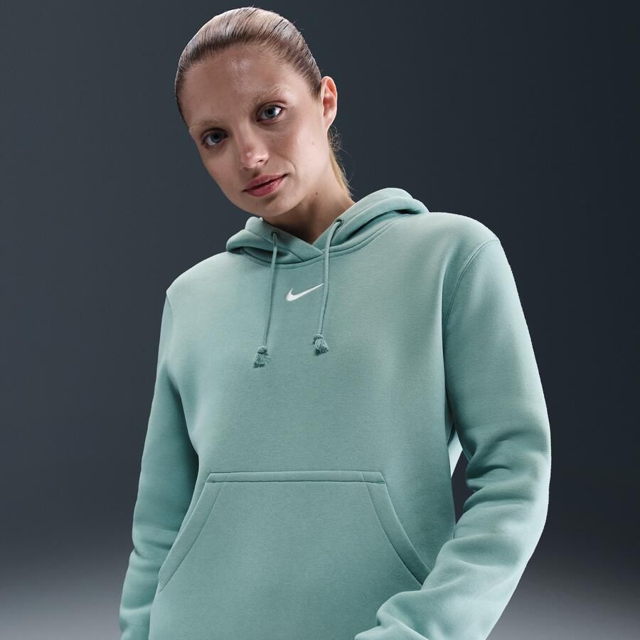 Nike Phoenix Fleece hoodie voor dames Groen - Foto 4