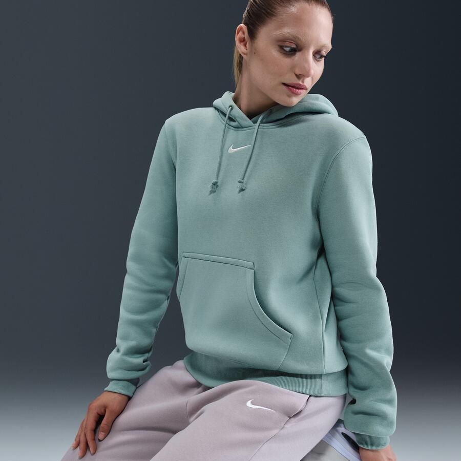 Nike Phoenix Fleece hoodie voor dames Groen - Foto 2