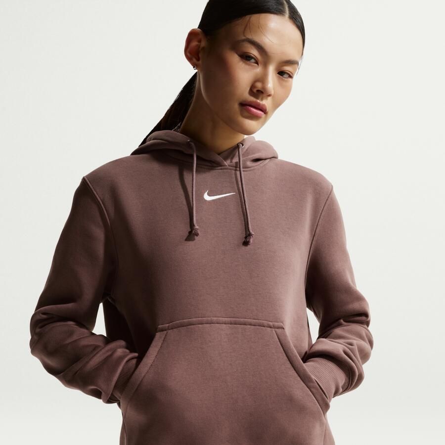 Nike Phoenix Fleece hoodie voor dames Paars - Foto 4