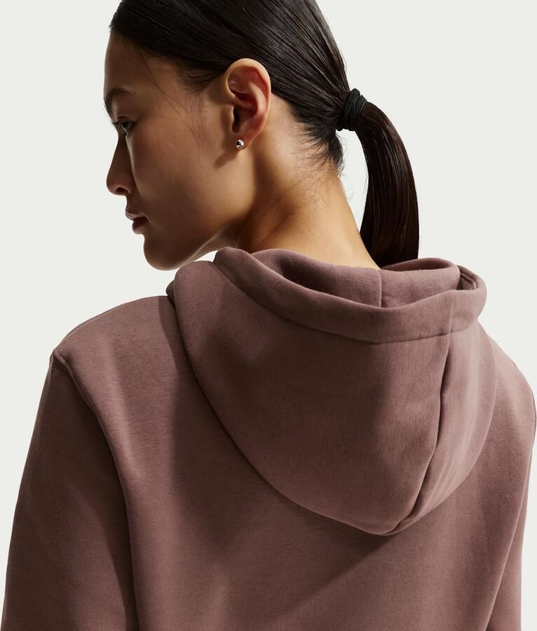 Nike Phoenix Fleece hoodie voor dames Paars - Foto 3