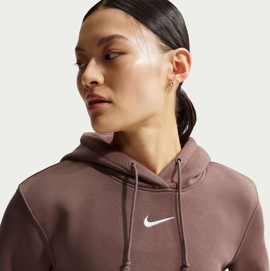 Nike Phoenix Fleece hoodie voor dames Paars - Foto 2