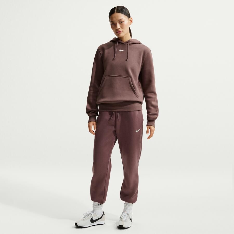 Nike Phoenix Fleece hoodie voor dames Paars