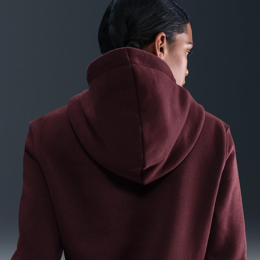 Nike Phoenix Fleece hoodie voor dames Rood