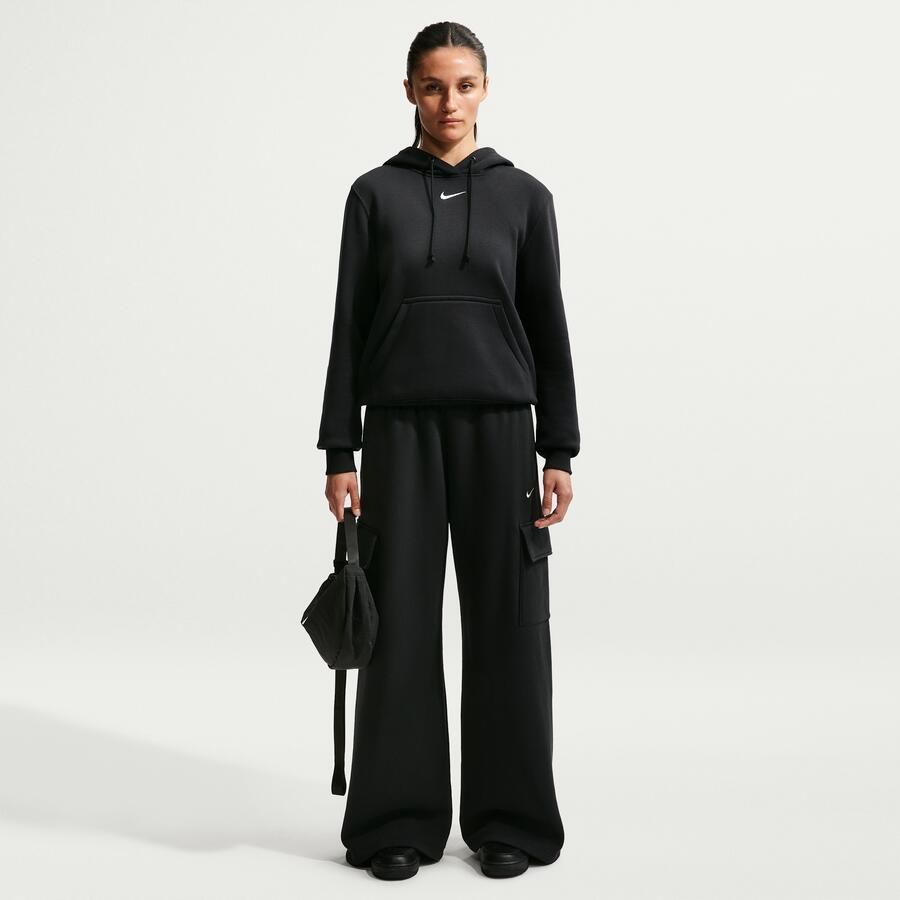 Nike Phoenix Fleece hoodie voor dames Zwart - Foto 2