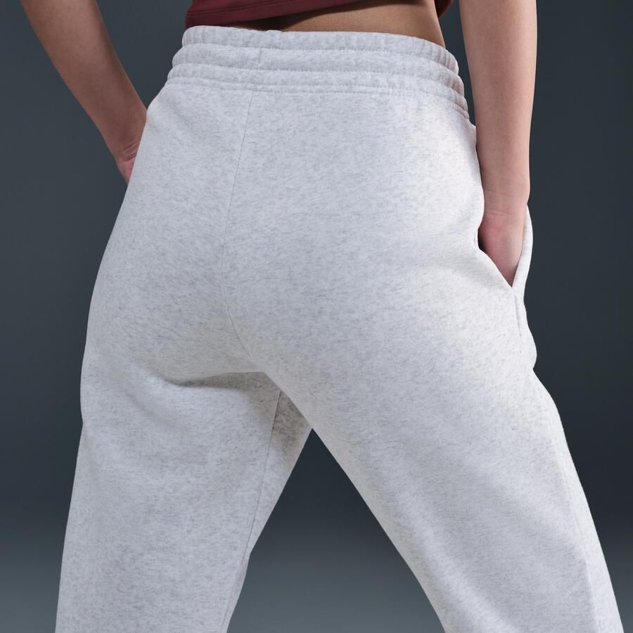 Nike Phoenix Fleece joggingbroek met halfhoge taille voor dames Bruin - Foto 2