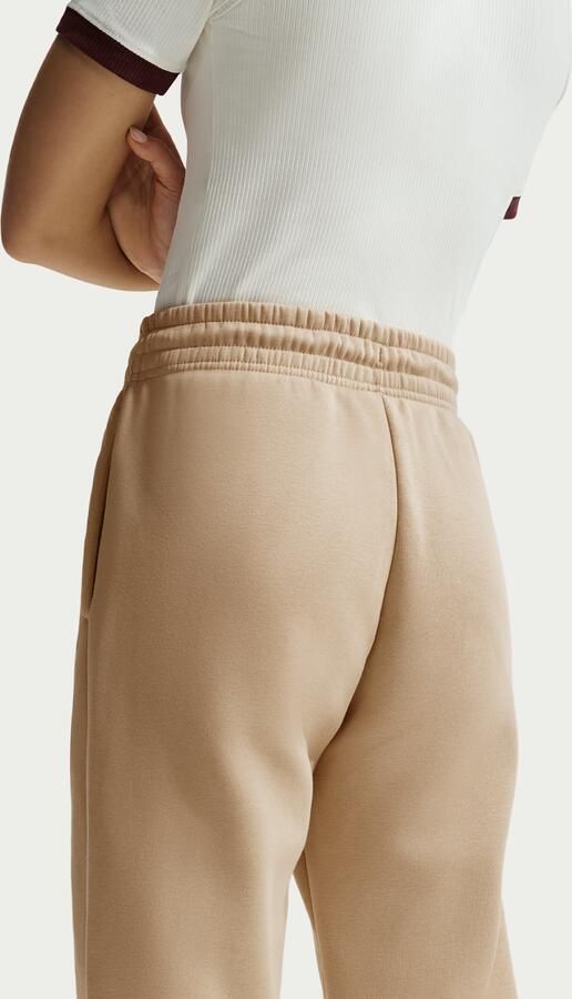 Nike Phoenix Fleece joggingbroek met halfhoge taille voor dames Bruin - Foto 2