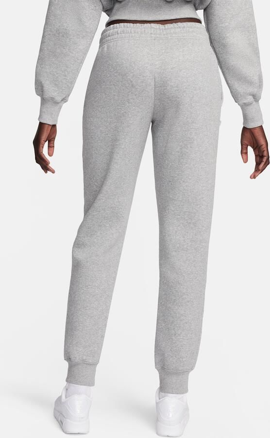 Nike Phoenix Fleece joggingbroek met halfhoge taille voor dames Grijs - Foto 6