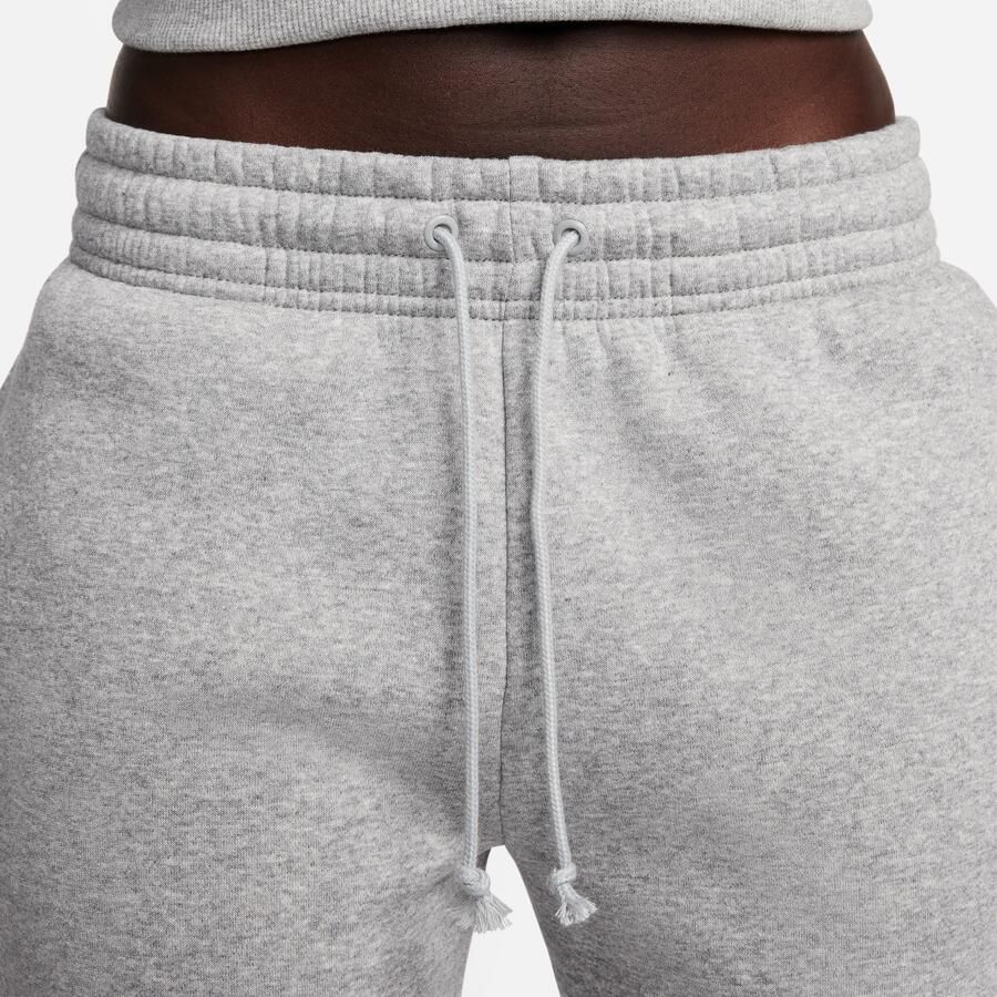Nike Phoenix Fleece joggingbroek met halfhoge taille voor dames Grijs - Foto 4