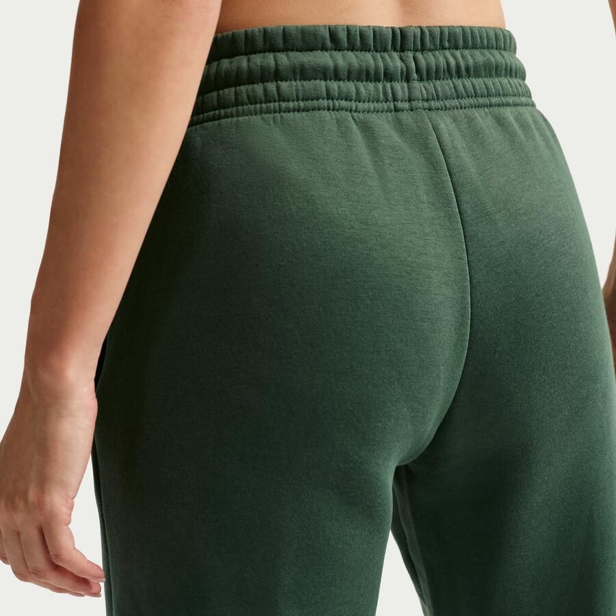 Nike Phoenix Fleece joggingbroek met halfhoge taille voor dames Groen