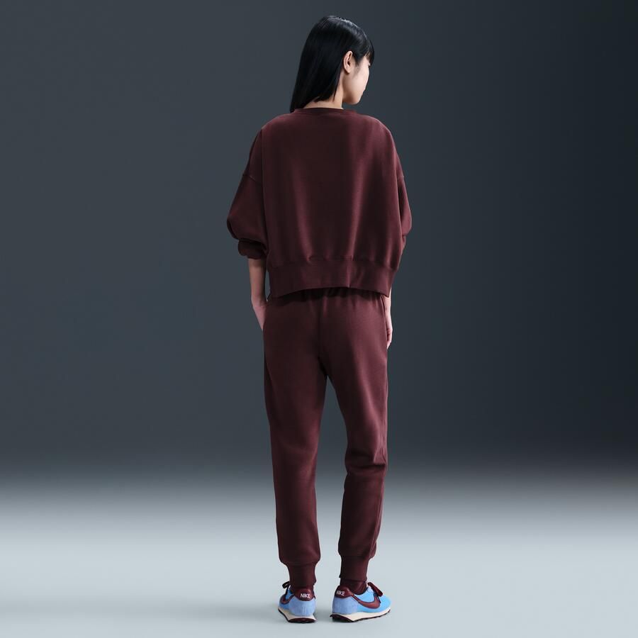 Nike Phoenix Fleece joggingbroek met halfhoge taille voor dames Rood - Foto 3