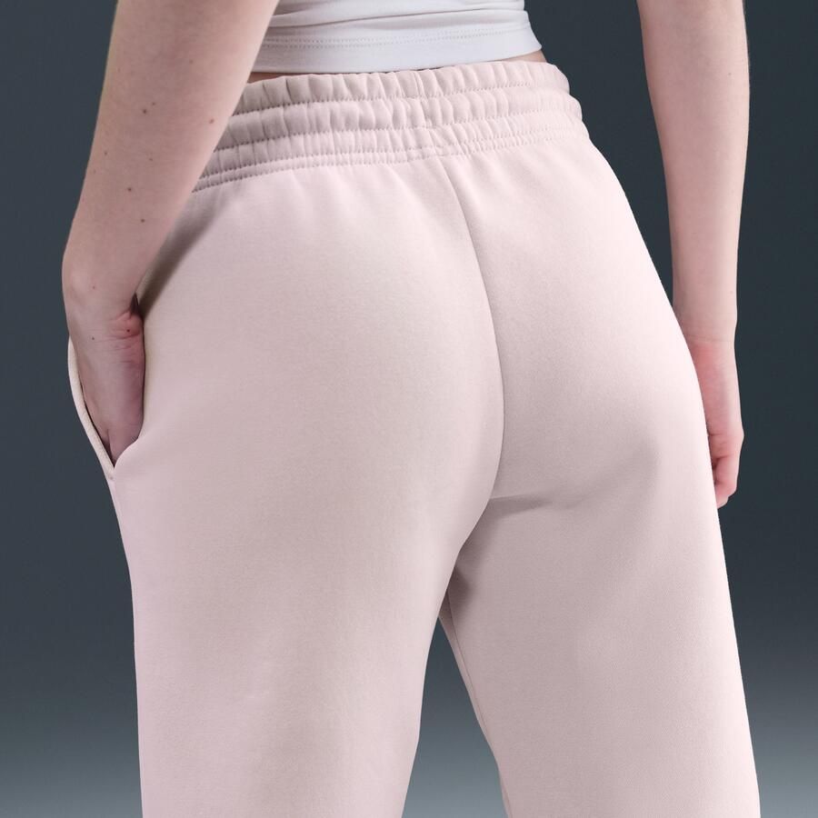 Nike Phoenix Fleece joggingbroek met halfhoge taille voor dames Roze - Foto 2