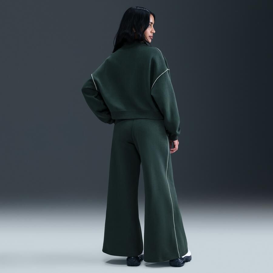 Nike Phoenix Fleece joggingbroek met wijde pijpen voor dames Groen - Foto 3