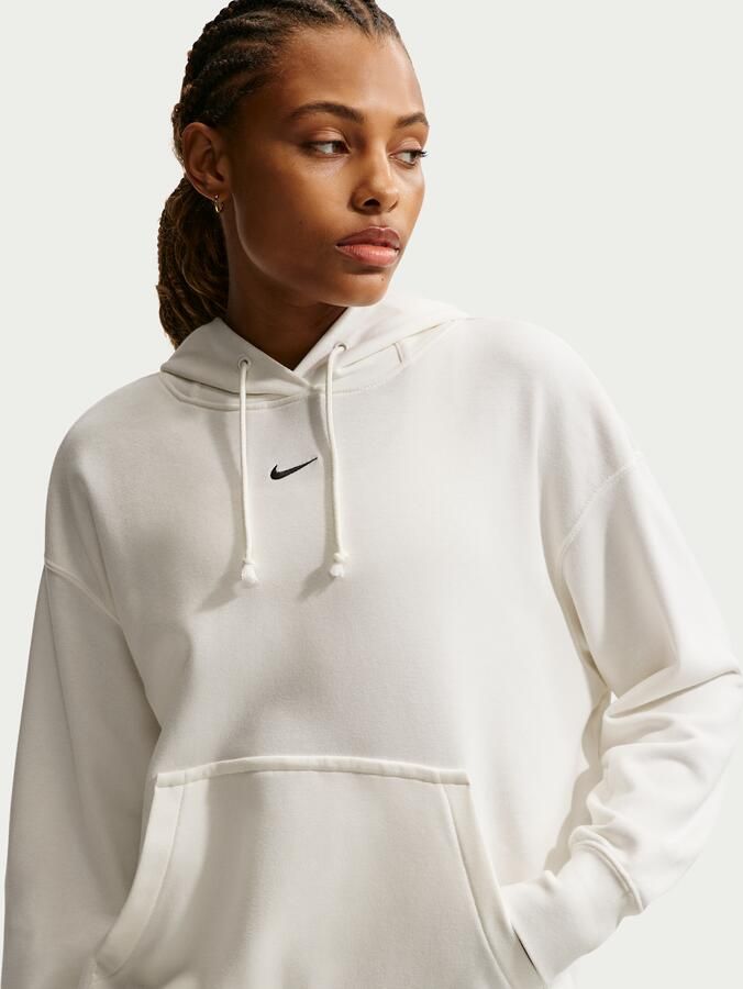 Nike Phoenix Fleece oversized basketbalhoodie voor dames Wit - Foto 4
