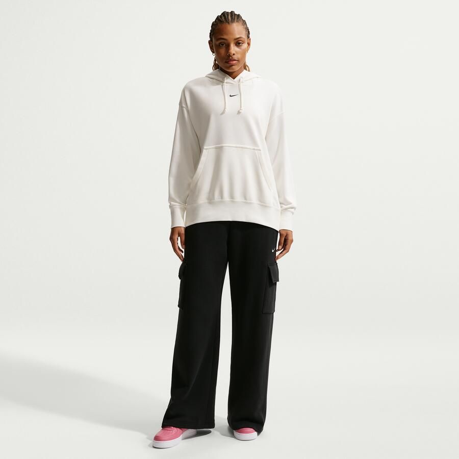 Nike Phoenix Fleece oversized basketbalhoodie voor dames Wit - Foto 2