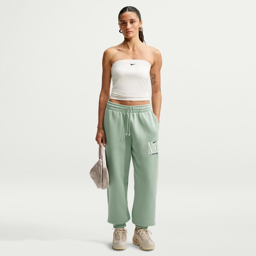 Nike Phoenix Fleece oversized damesjoggingbroek met hoge taille Groen