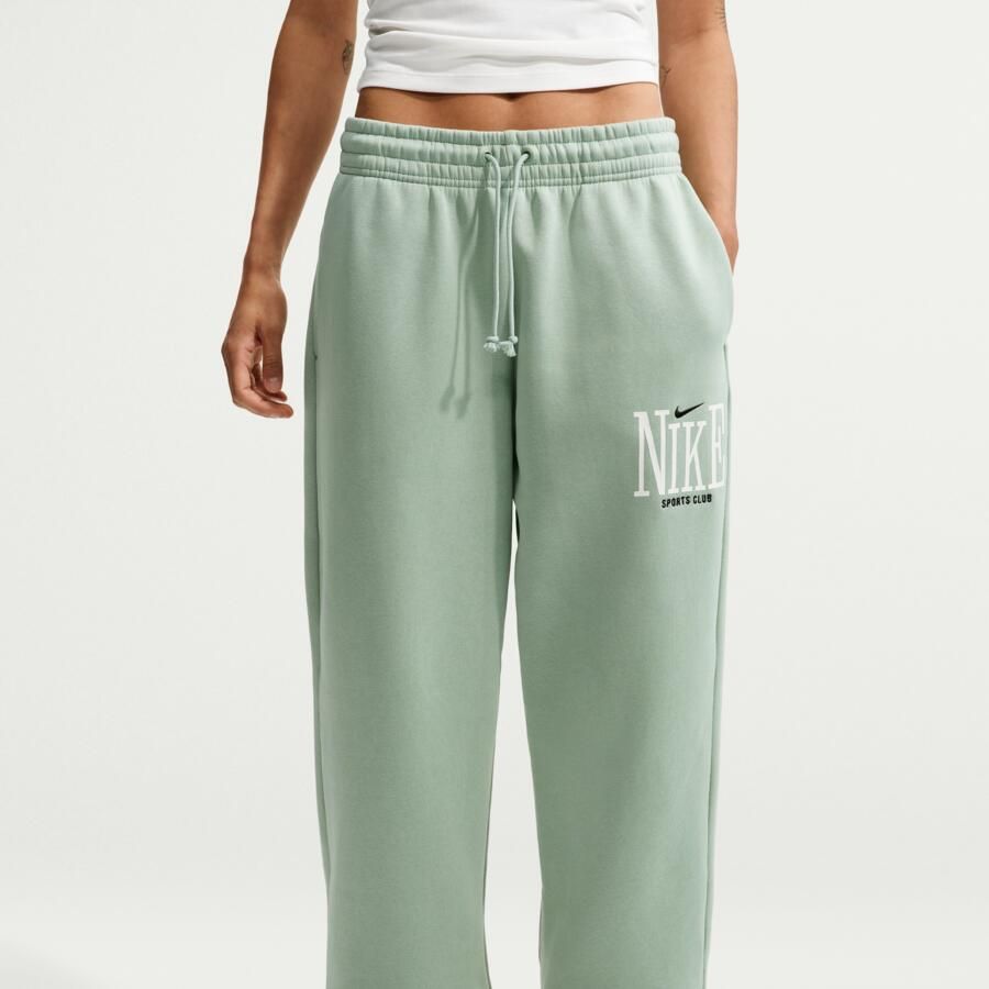 Nike Phoenix Fleece oversized damesjoggingbroek met hoge taille Groen - Foto 2