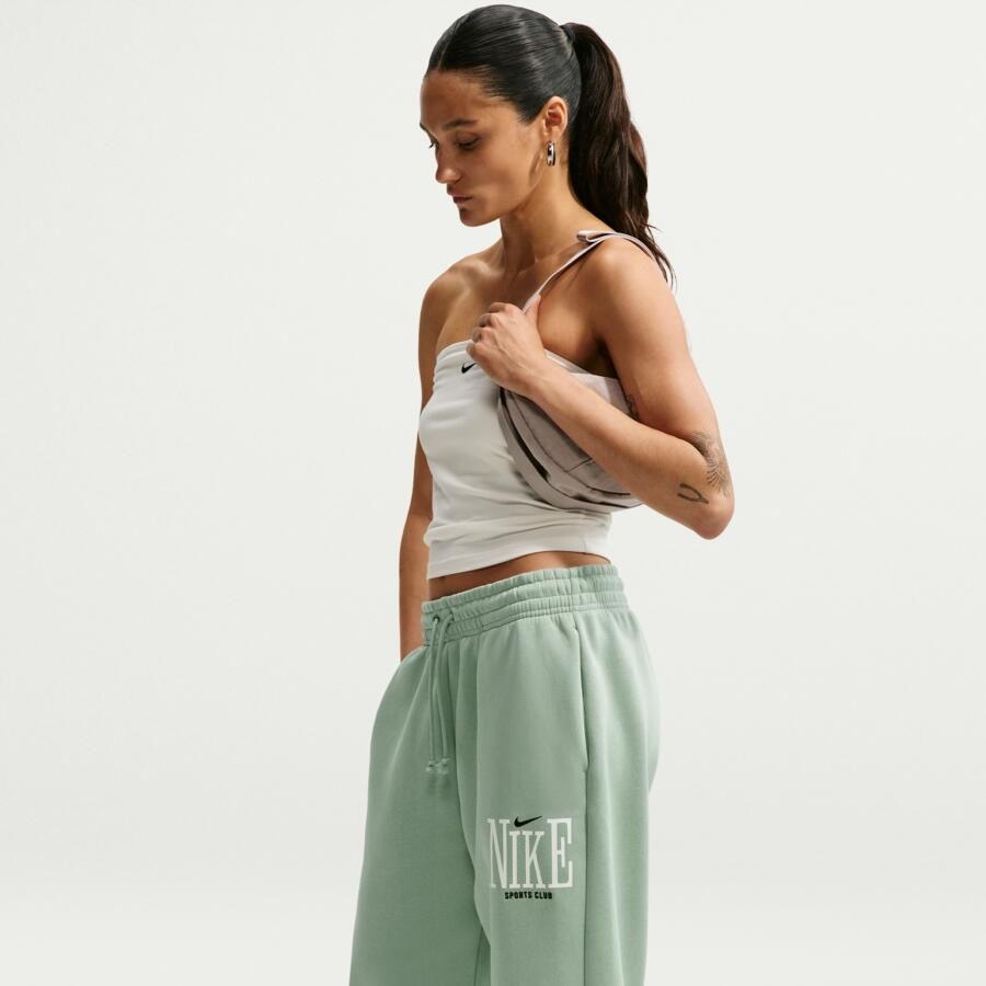 Nike Phoenix Fleece oversized damesjoggingbroek met hoge taille Groen - Foto 4