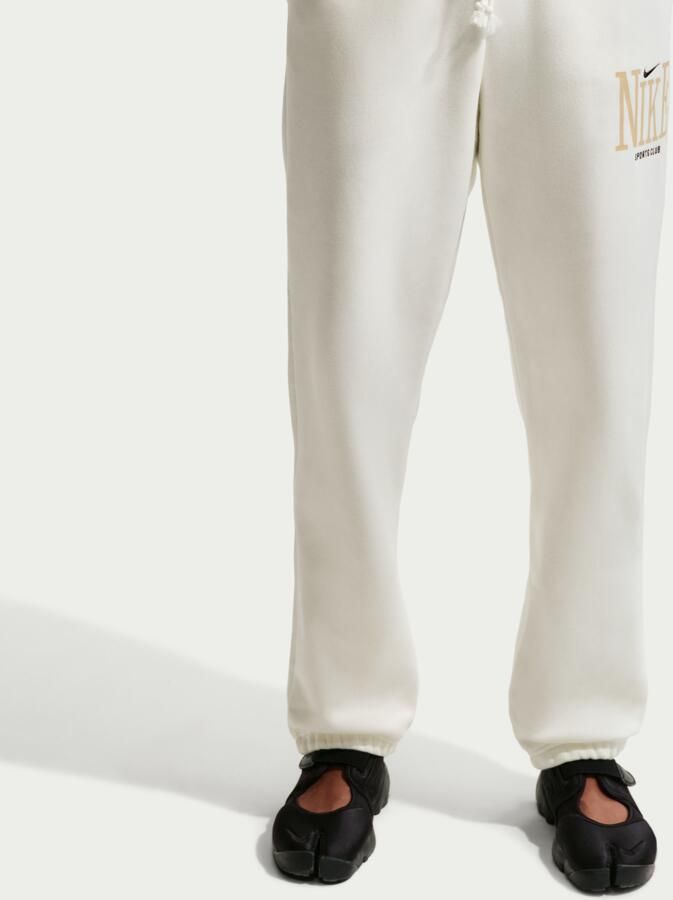 Nike Phoenix Fleece oversized damesjoggingbroek met hoge taille Wit - Foto 3