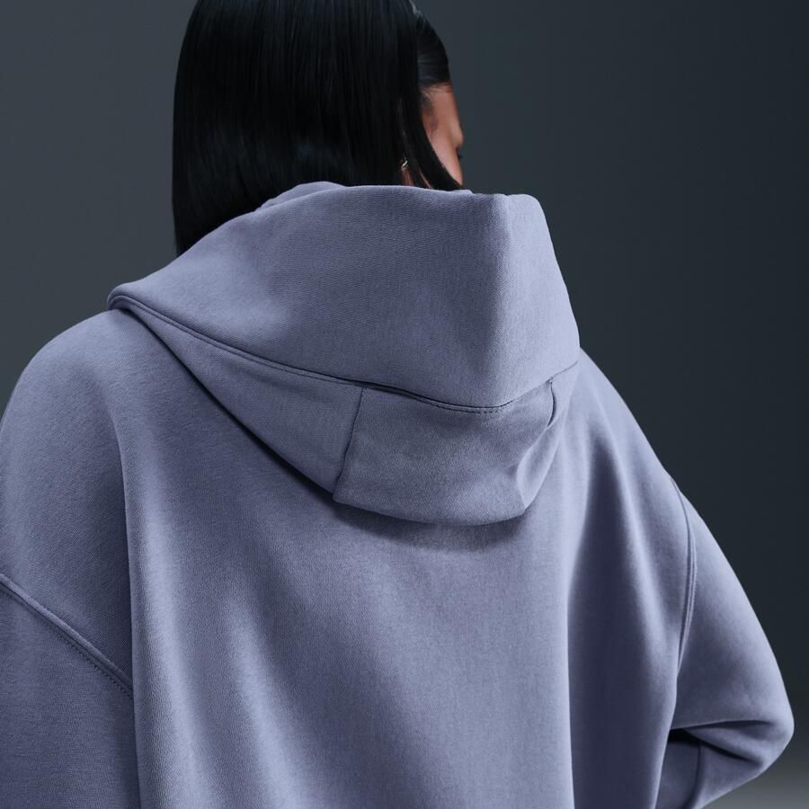 Nike Phoenix Fleece Oversized hoodie voor dames Blauw