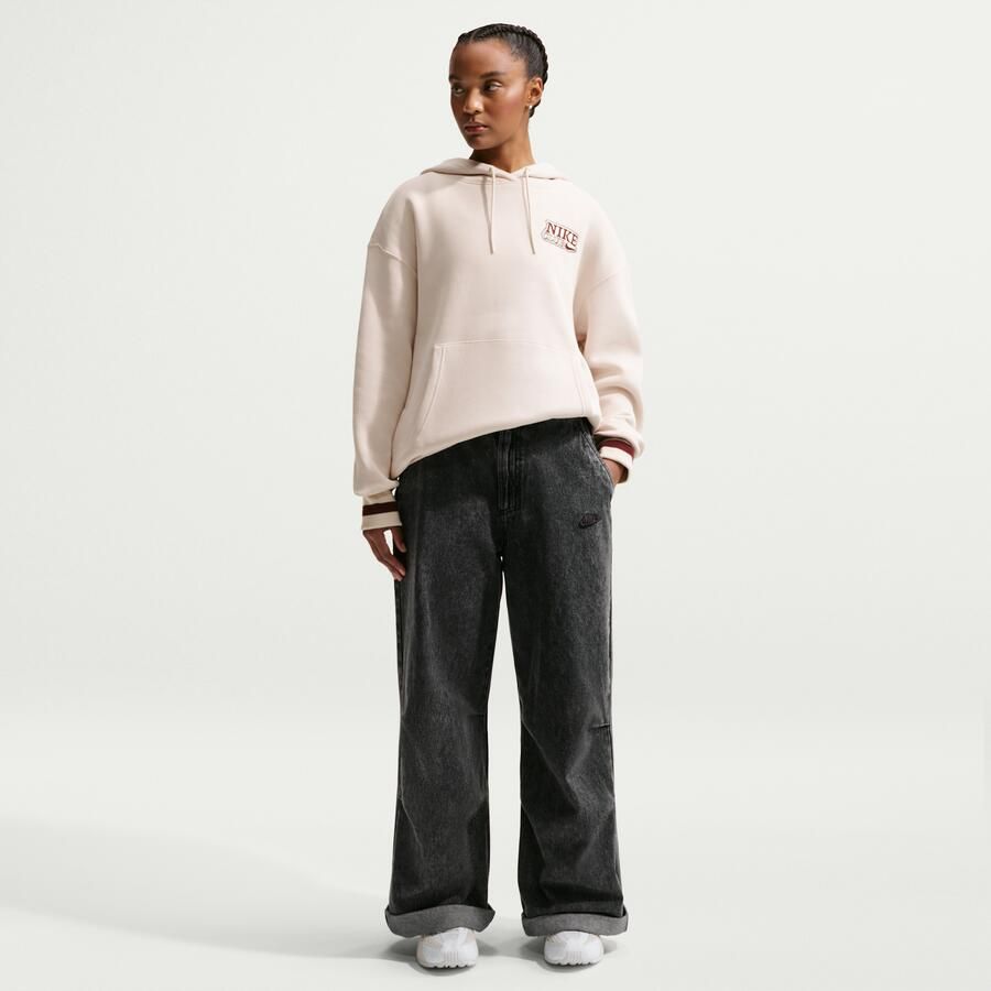 Nike Phoenix Fleece Oversized hoodie voor dames Bruin - Foto 2