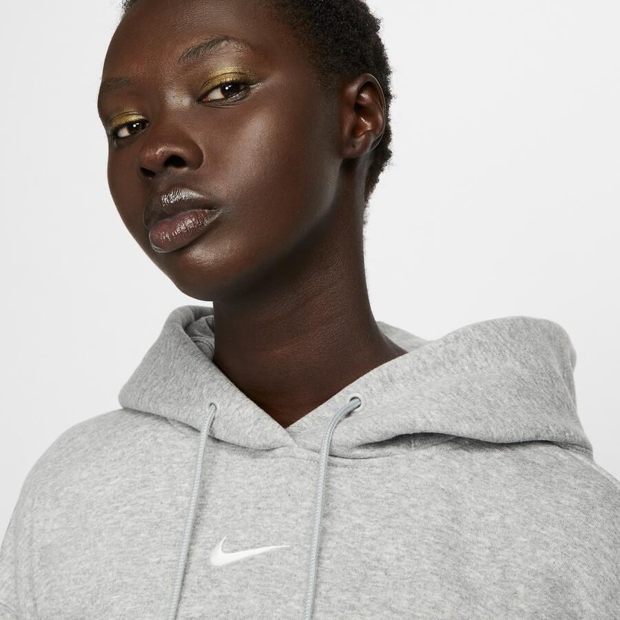 Nike Sportswear Phoenix Fleece Oversized Hoodie Hoodies Kleding dk grey heather sail maat: XS beschikbare maaten:XS S M L XL - Foto 2