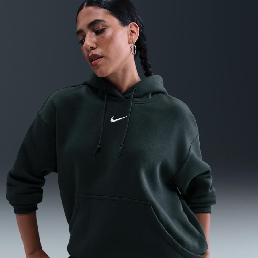 Nike Phoenix Fleece Oversized hoodie voor dames Groen - Foto 2