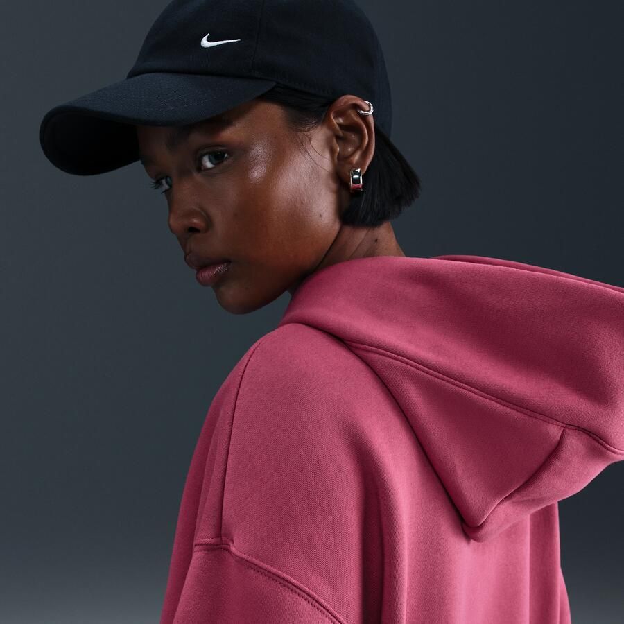 Nike Phoenix Fleece Oversized hoodie voor dames Paars