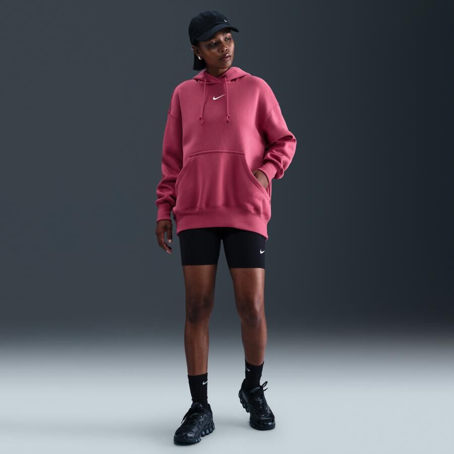 Nike Phoenix Fleece Oversized hoodie voor dames Paars - Foto 3