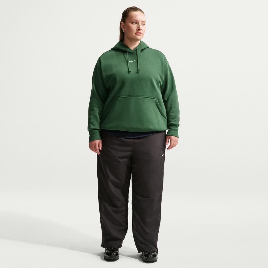 Nike Phoenix Fleece oversized hoodie voor dames (Plus Size) Groen