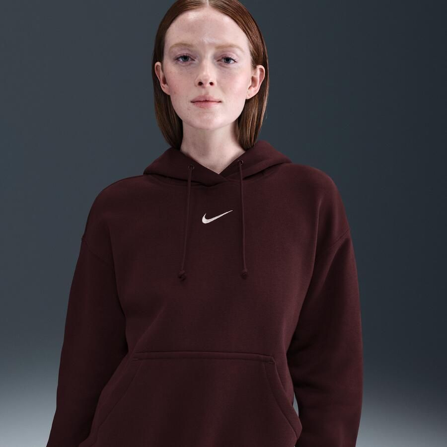 Nike Phoenix Fleece Oversized hoodie voor dames Rood - Foto 4