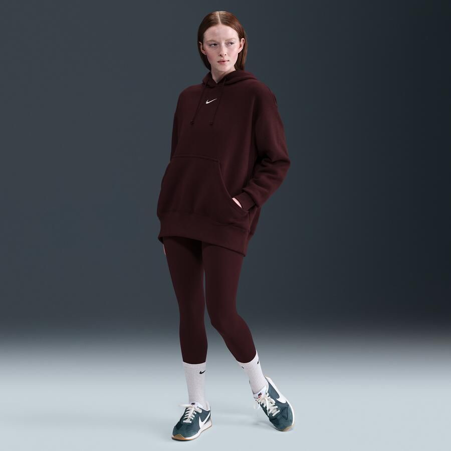 Nike Phoenix Fleece Oversized hoodie voor dames Rood - Foto 3