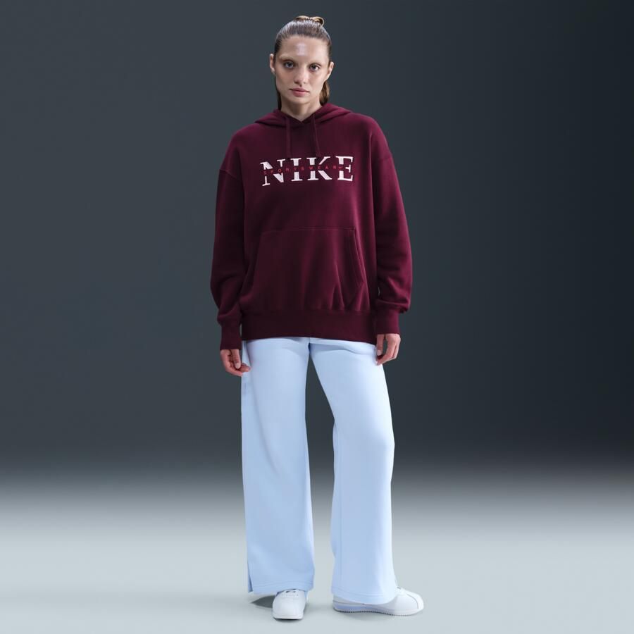 Nike Phoenix Fleece Oversized hoodie voor dames Rood - Foto 3