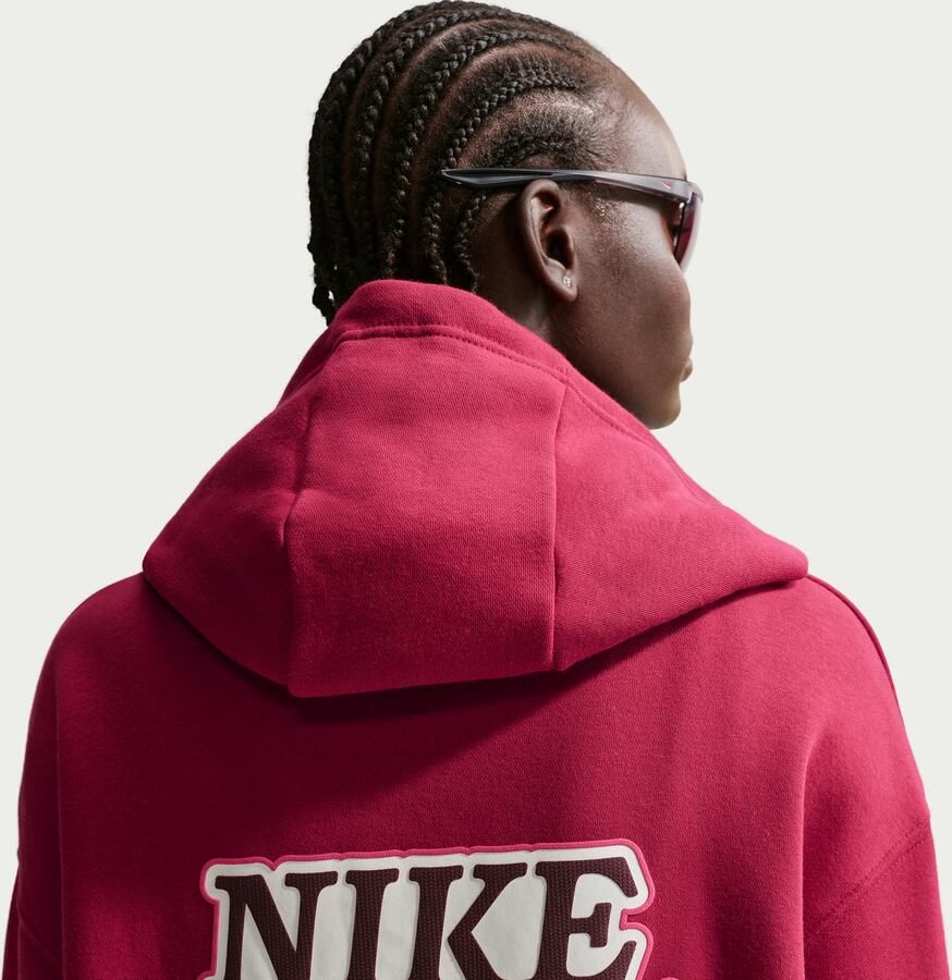 Nike Phoenix Fleece Oversized hoodie voor dames Rood - Foto 3