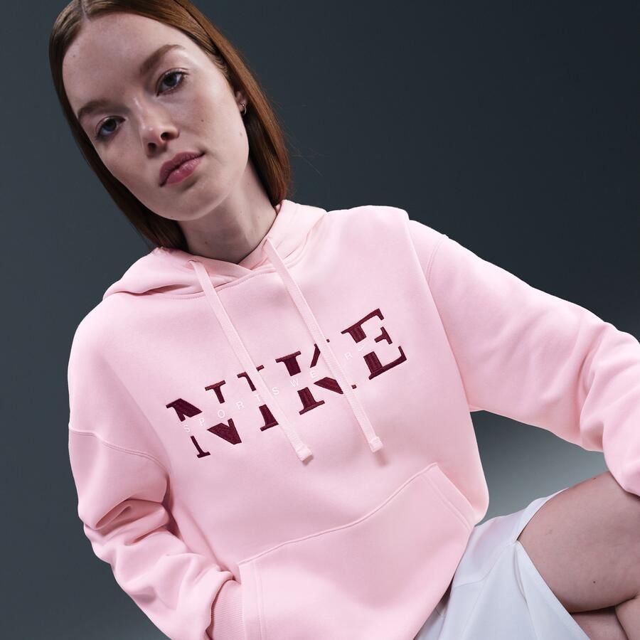 Nike Phoenix Fleece Oversized hoodie voor dames Roze - Foto 2