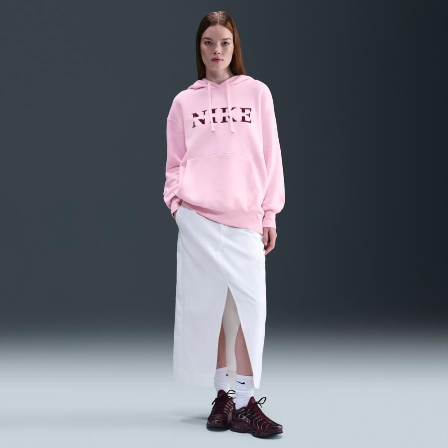 Nike Phoenix Fleece Oversized hoodie voor dames Roze - Foto 3