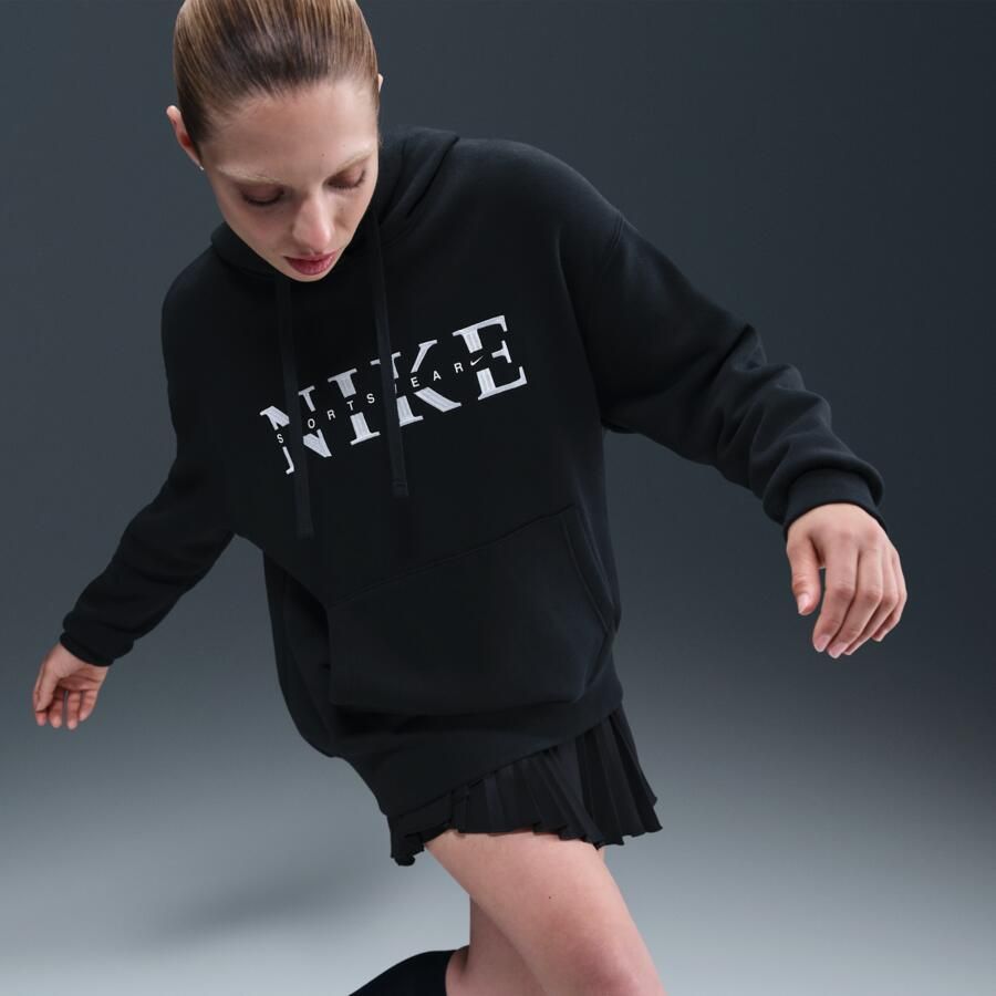 Nike Phoenix Fleece Oversized hoodie voor dames Zwart - Foto 2