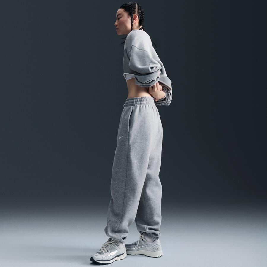 Nike Phoenix Fleece Oversized joggingbroek met hoge taille voor dames Grijs - Foto 3