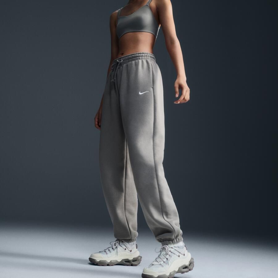 Nike Phoenix Fleece Oversized joggingbroek met hoge taille voor dames Groen - Foto 2