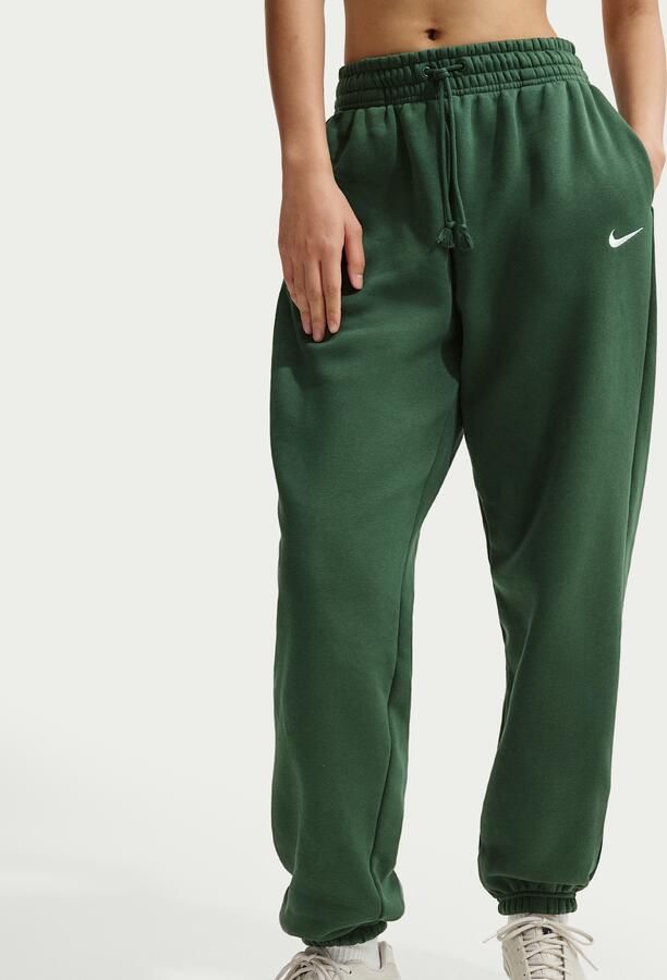 Nike Phoenix Fleece Oversized joggingbroek met hoge taille voor dames Groen - Foto 3