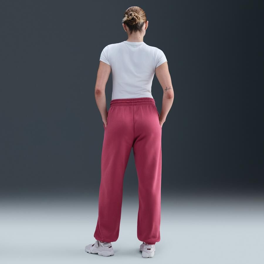 Nike Phoenix Fleece Oversized joggingbroek met hoge taille voor dames Paars - Foto 3