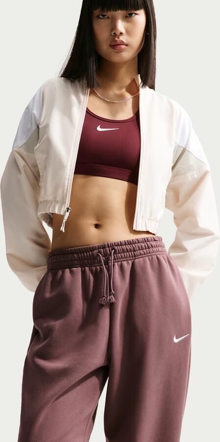 Nike Phoenix Fleece Oversized joggingbroek met hoge taille voor dames Paars - Foto 3