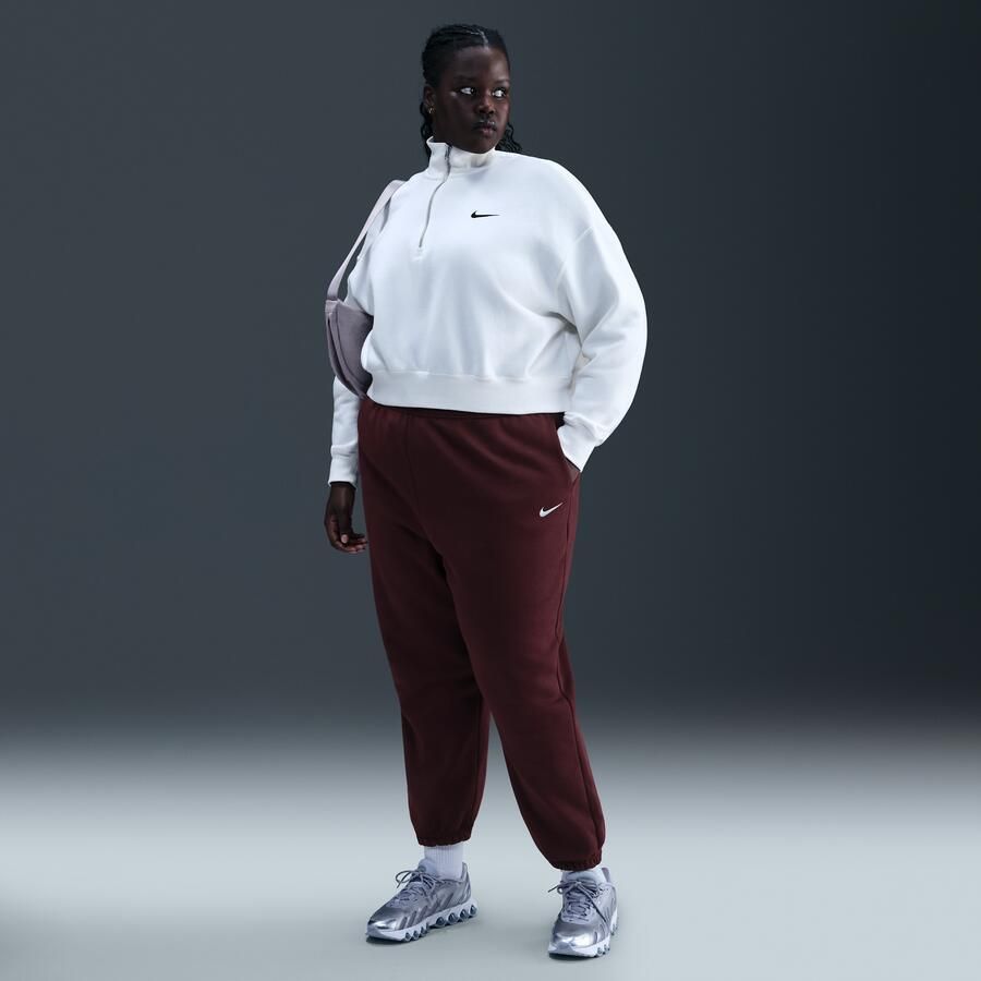 Nike Phoenix Fleece Oversized joggingbroek met hoge taille voor dames (Plus Size) Rood - Foto 4