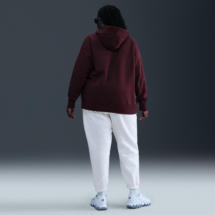 Nike Phoenix Fleece Oversized joggingbroek met hoge taille voor dames (Plus Size) Wit - Foto 3