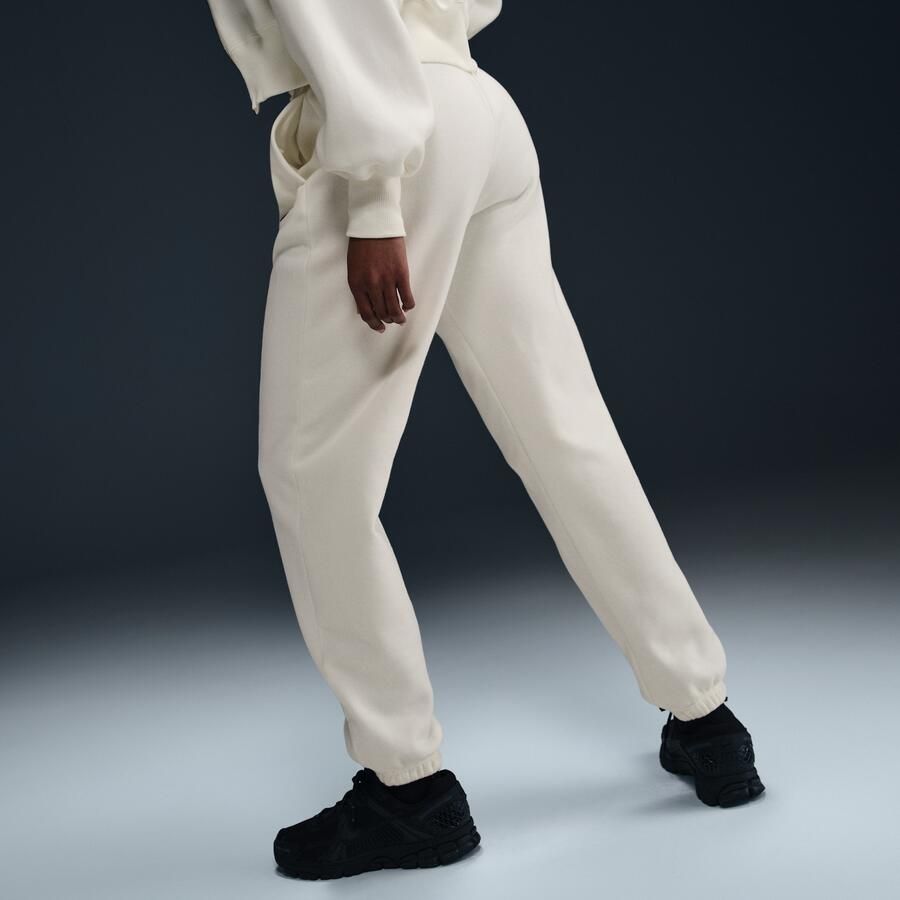 Nike Phoenix Fleece Oversized joggingbroek met hoge taille voor dames Wit - Foto 2