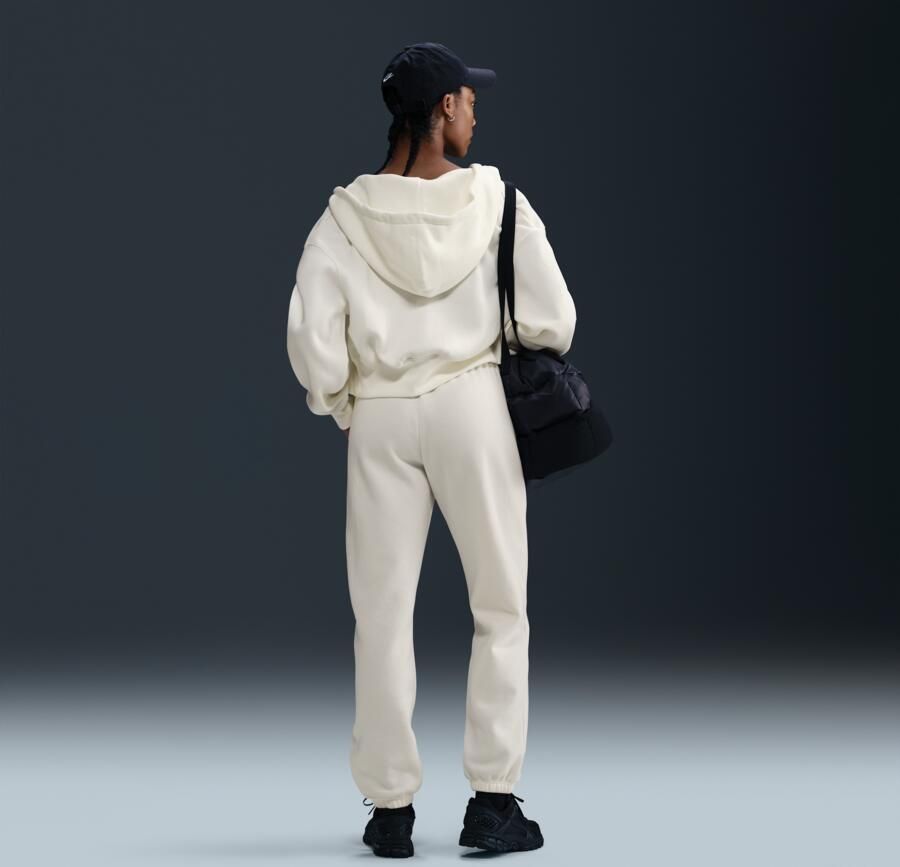 Nike Phoenix Fleece Oversized joggingbroek met hoge taille voor dames Wit - Foto 3