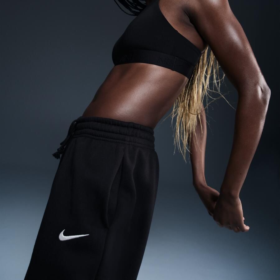 Nike Phoenix Fleece Oversized joggingbroek met hoge taille voor dames Zwart - Foto 4