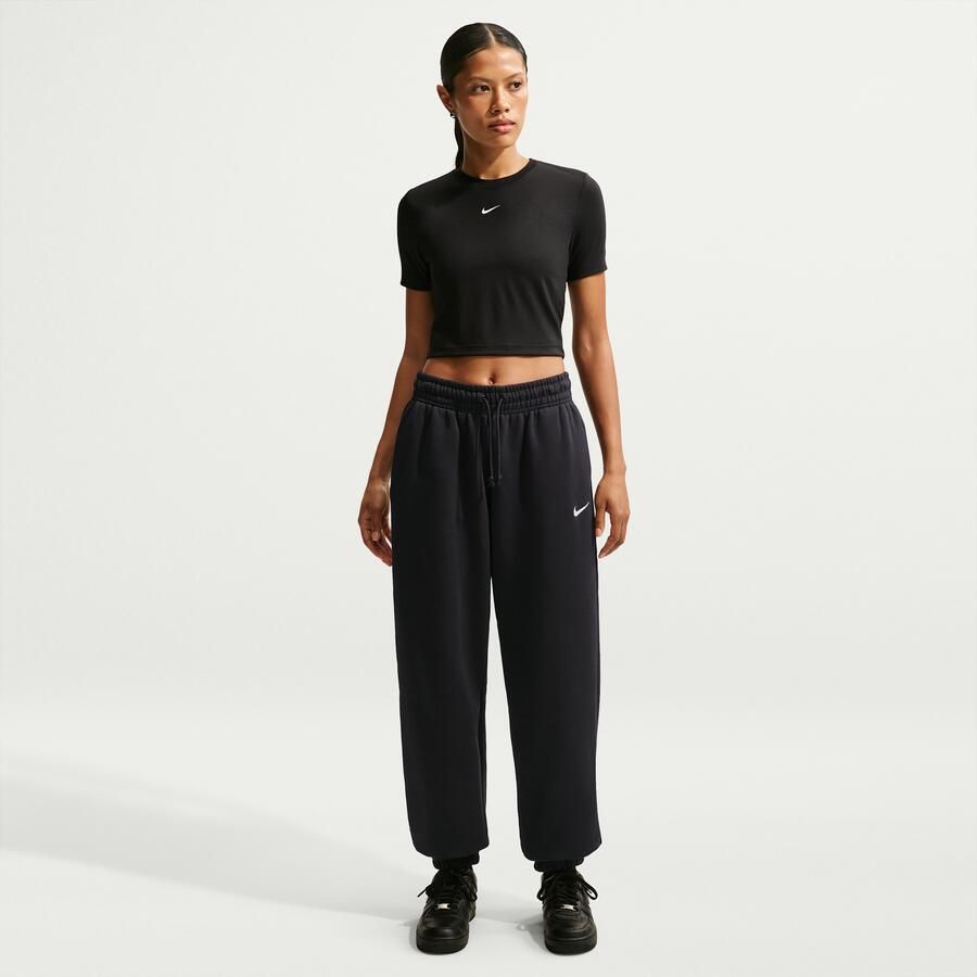 Nike Phoenix Fleece Oversized joggingbroek met hoge taille voor dames Zwart - Foto 5